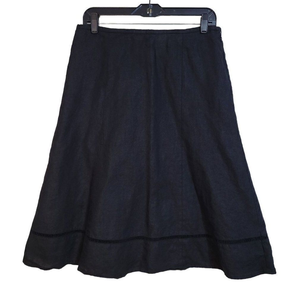 Talbots Linen A-Line Skirt (Size 8)